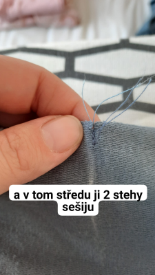 v tomto čtvrtinovém středu ji 2 stehy sešiji