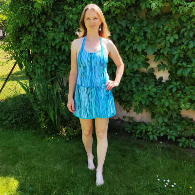 Jak ušít sukýnku k plavkám Karin