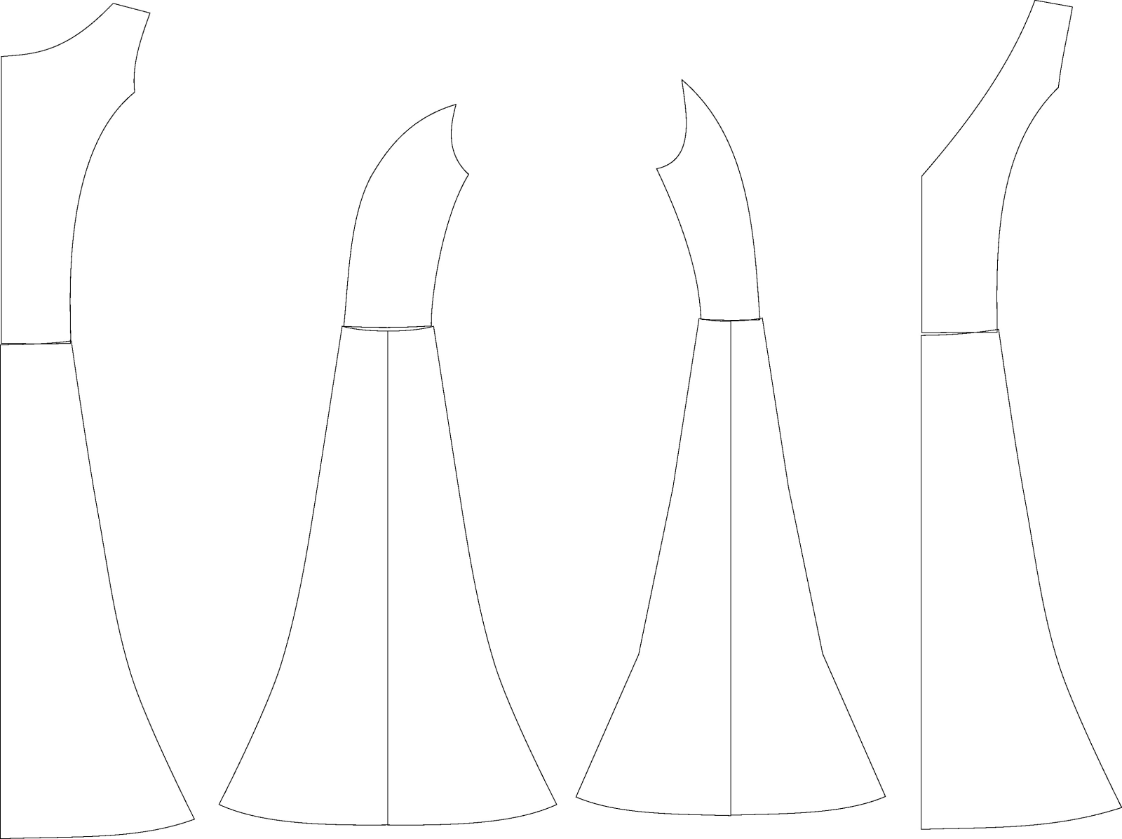 Jak vypustit pasový šev u střihu Cesmína