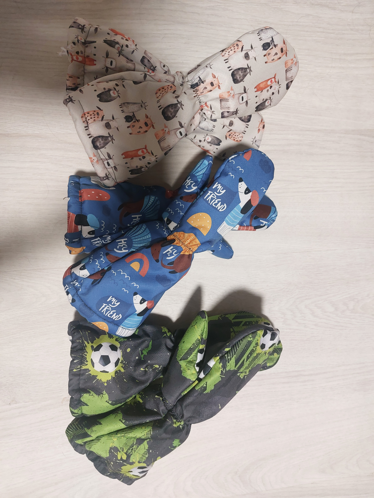 Výrobek podle střihu Rukavice Ríša