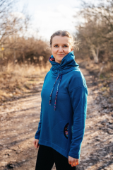vel. 38, teplákovina nepočesaná, 80% bavlna, 20% polyester, 320 g/m2, Takoy
