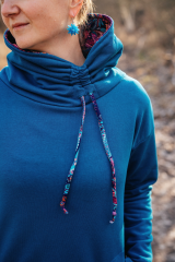 vel. 38, teplákovina nepočesaná, 80% bavlna, 20% polyester, 320 g/m2, Takoy